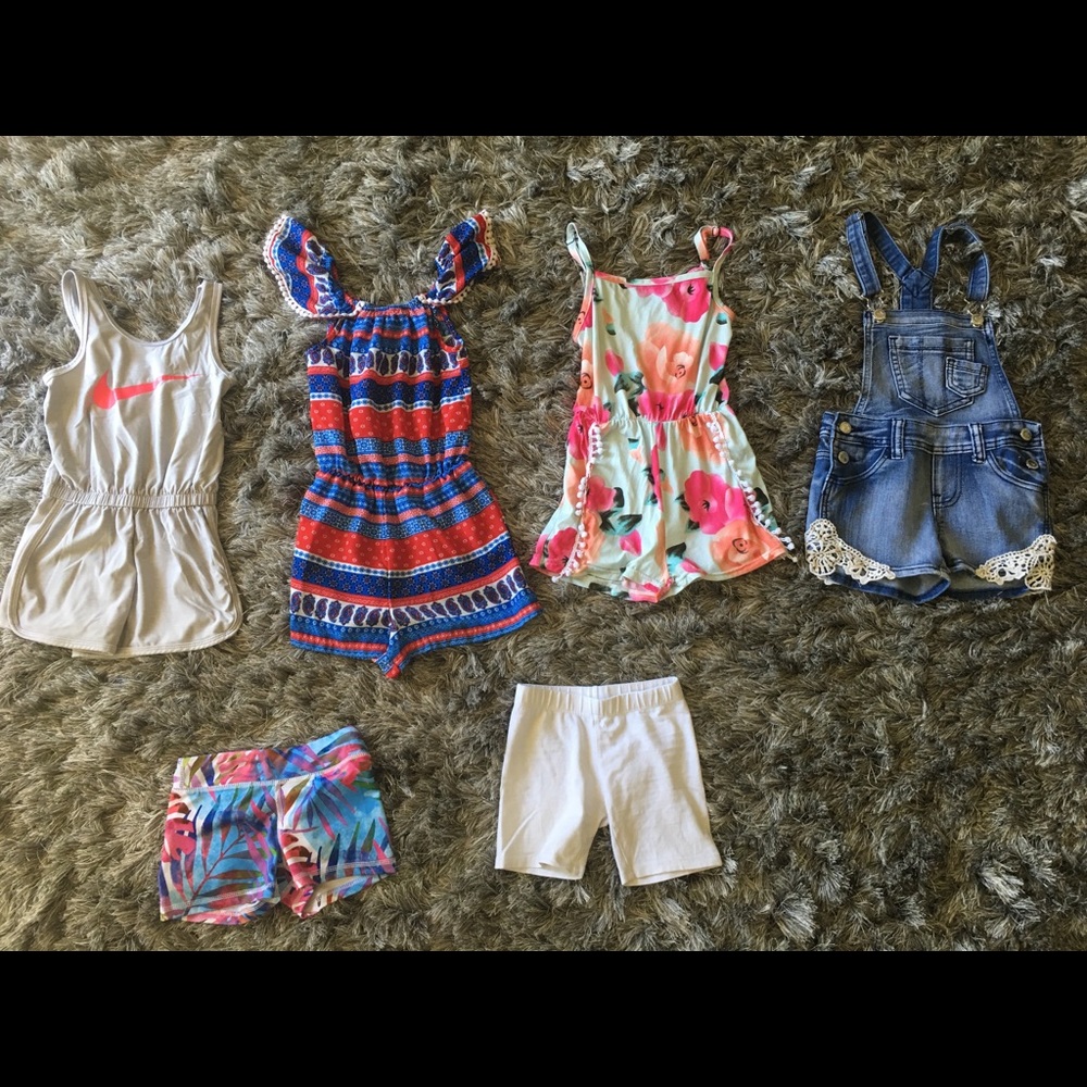 Little Girls Size 5 Shorts and Romper Lot